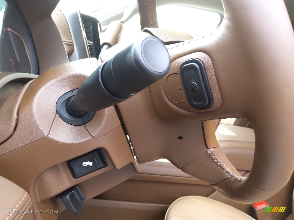 2023 Ram 2500 Limited Longhorn Mega Cab 4x4 Light Mountain Brown/Mountain Brown Steering Wheel Photo #145665765