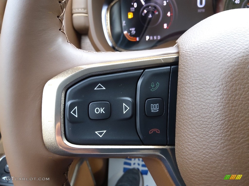 2023 Ram 2500 Limited Longhorn Mega Cab 4x4 Light Mountain Brown/Mountain Brown Steering Wheel Photo #145665960