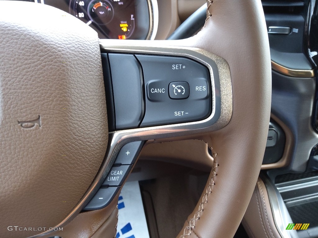 2023 Ram 2500 Limited Longhorn Mega Cab 4x4 Light Mountain Brown/Mountain Brown Steering Wheel Photo #145665978