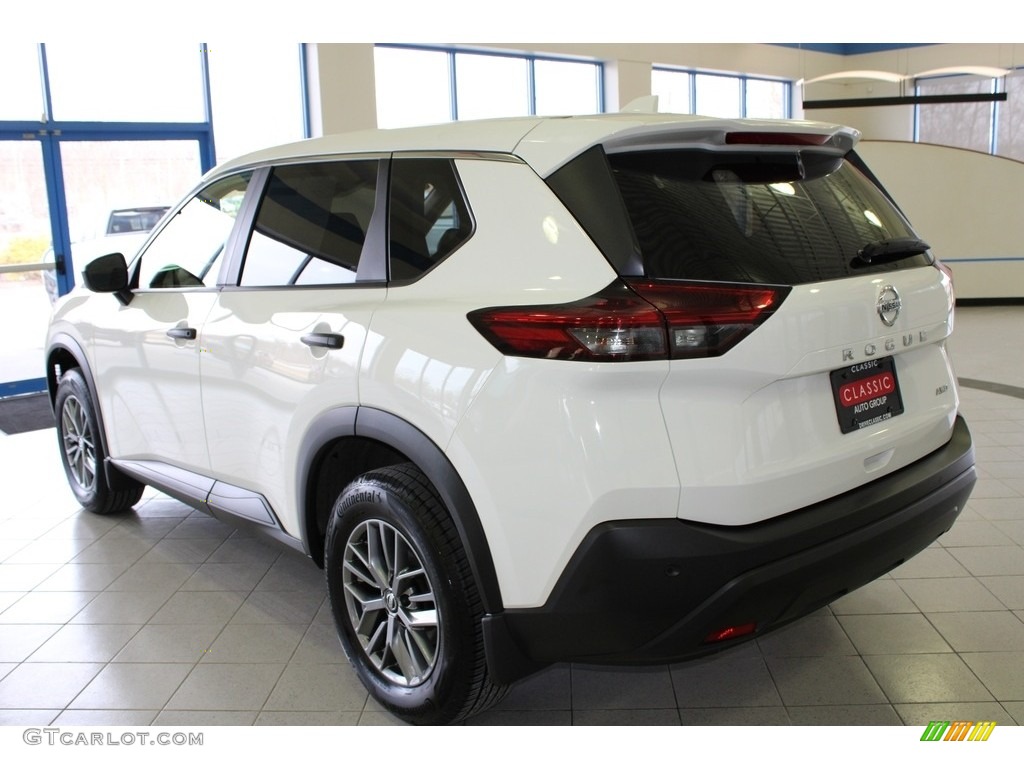 2021 Rogue S AWD - Glacier White / Gray photo #9