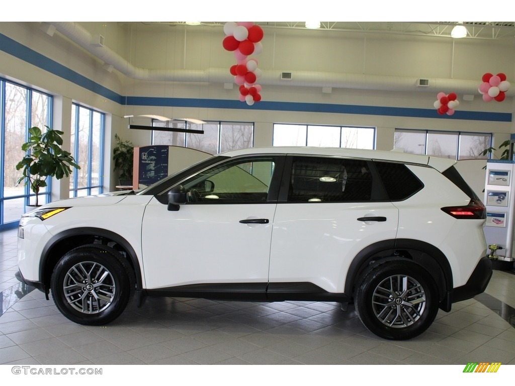 2021 Rogue S AWD - Glacier White / Gray photo #10