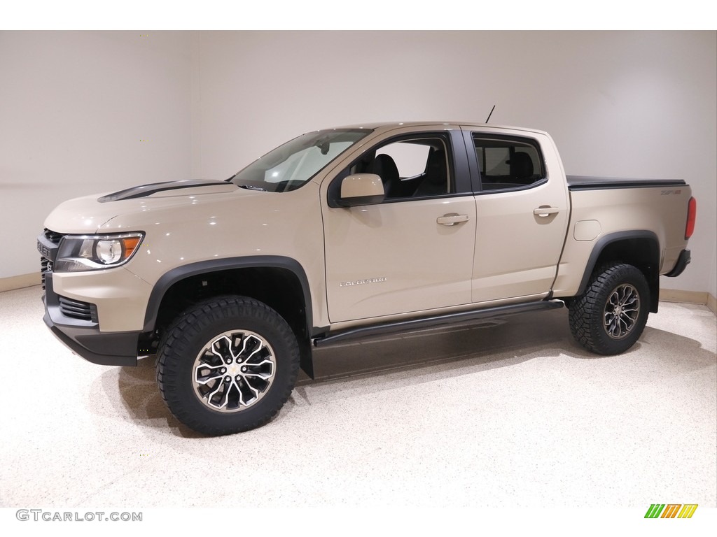 Sand Dune Metallic 2022 Chevrolet Colorado ZR2 Crew Cab 4x4 Exterior Photo #145666806