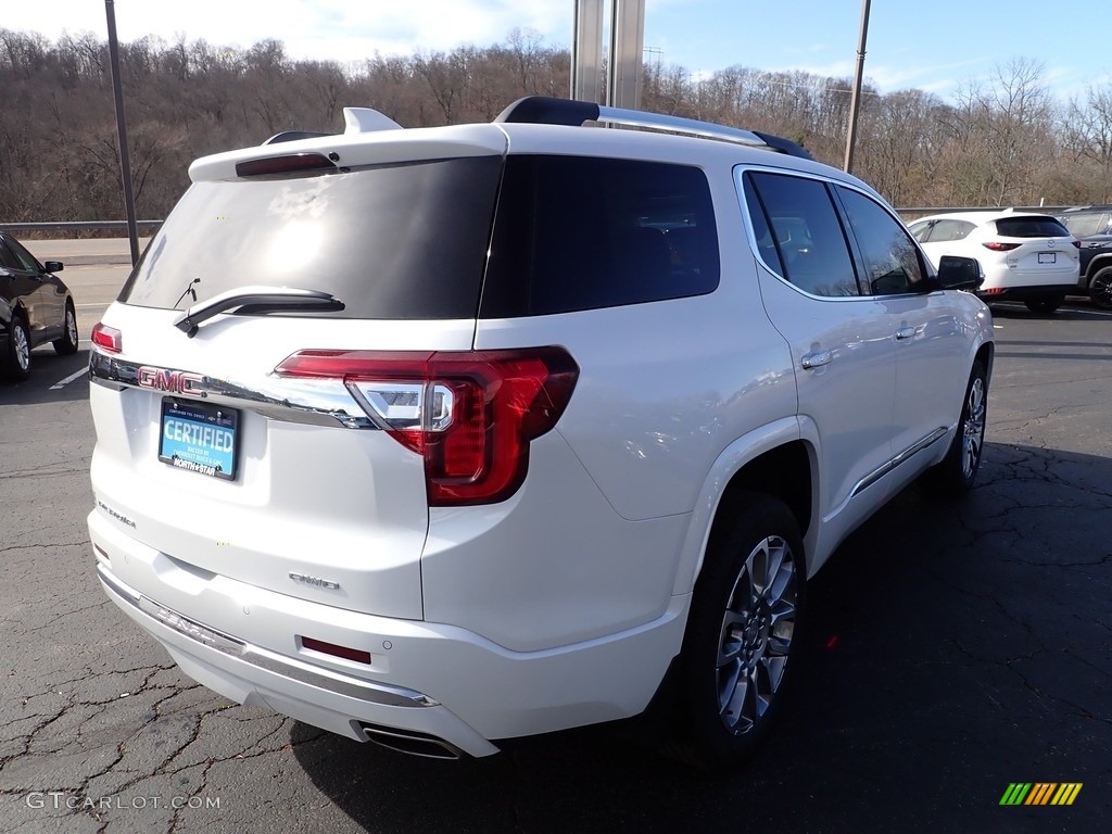 2023 Acadia Denali AWD - White Frost Tricoat / Dark Galvanized/Light Shale photo #6