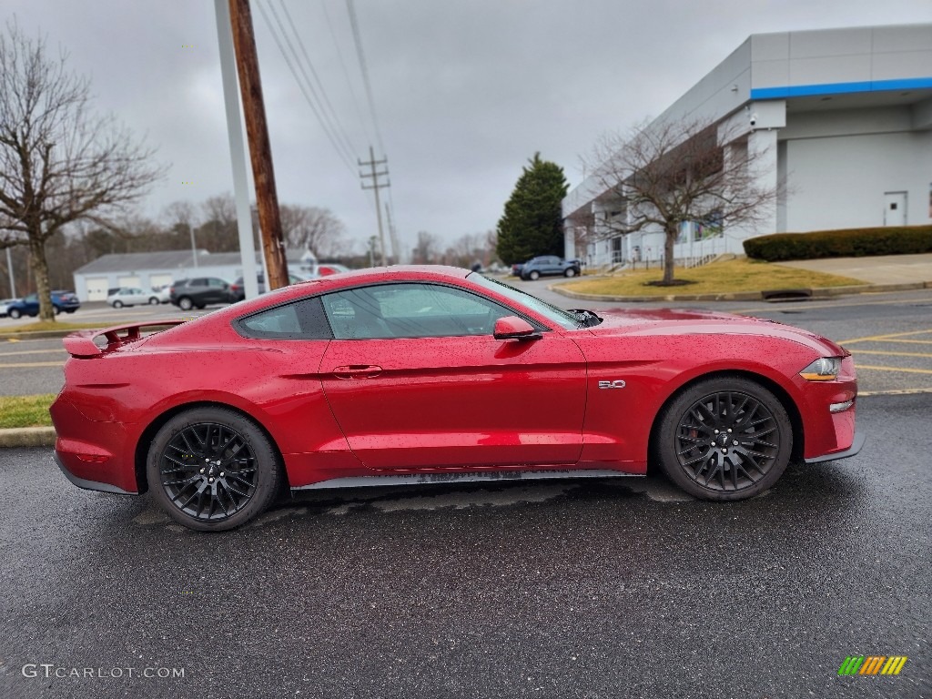 Rapid Red Metallic 2022 Ford Mustang GT Premium Fastback Exterior Photo #145669075