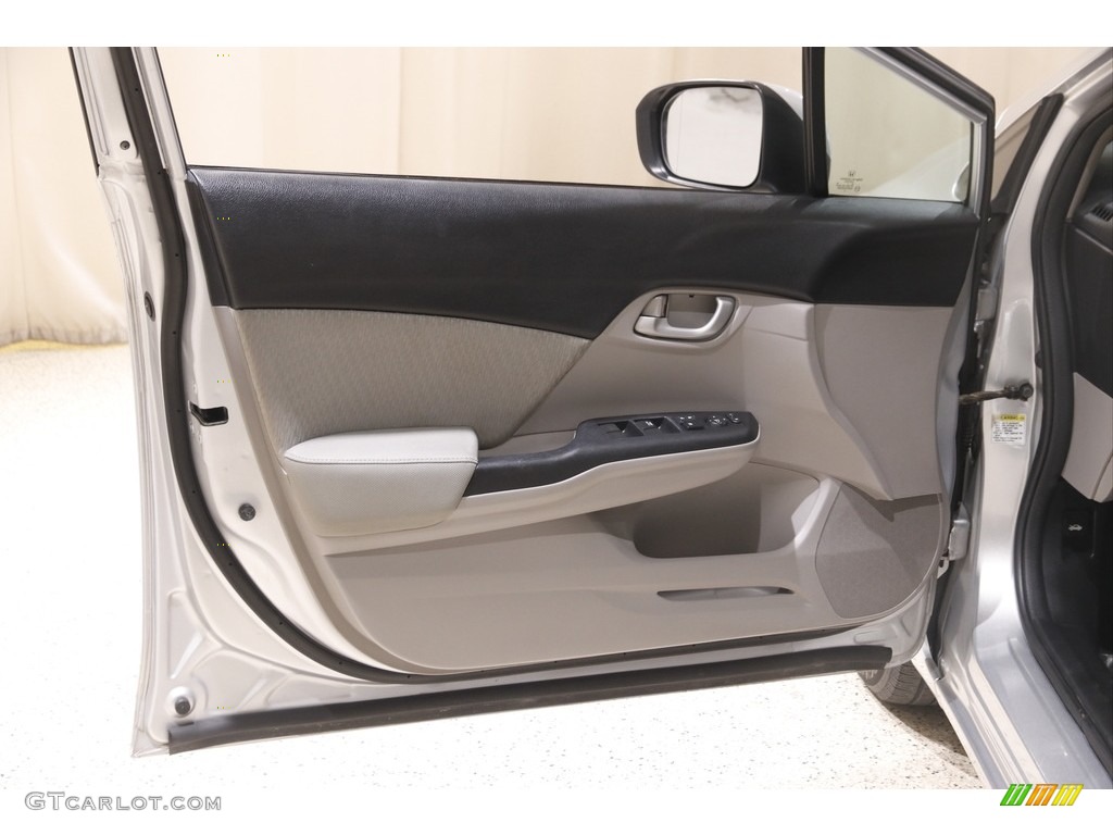 2014 Civic LX Sedan - Alabaster Silver Metallic / Gray photo #4