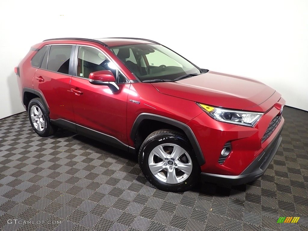 2019 RAV4 XLE AWD Hybrid - Ruby Flare Pearl / Black photo #4