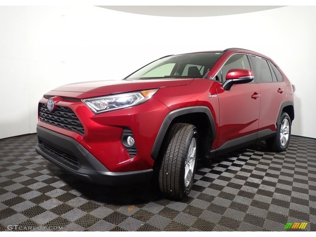 2019 RAV4 XLE AWD Hybrid - Ruby Flare Pearl / Black photo #8