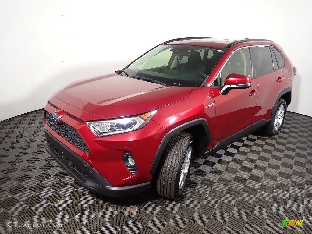 2019 RAV4 XLE AWD Hybrid - Ruby Flare Pearl / Black photo #9