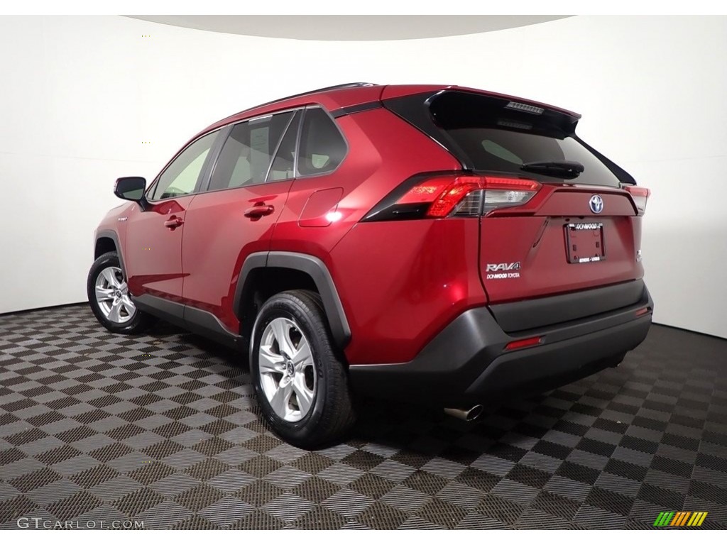 2019 RAV4 XLE AWD Hybrid - Ruby Flare Pearl / Black photo #10