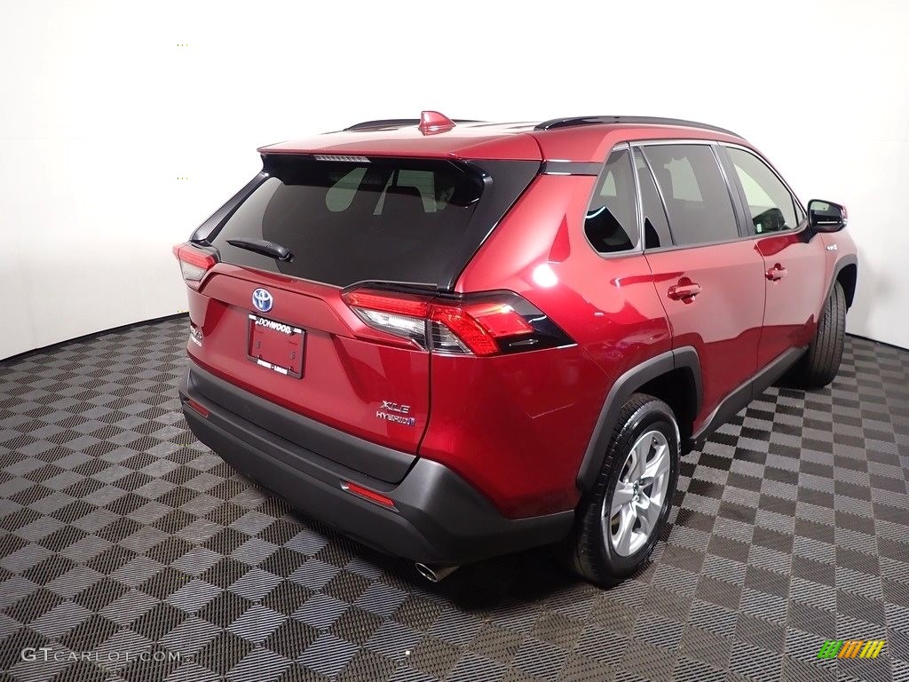 2019 RAV4 XLE AWD Hybrid - Ruby Flare Pearl / Black photo #16