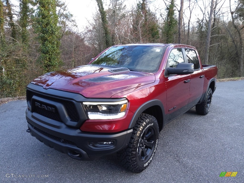2023 1500 Rebel Crew Cab 4x4 - Delmonico Red Pearl / Red/Black photo #2