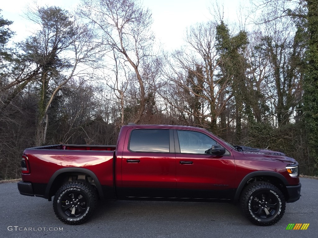 Delmonico Red Pearl 2023 Ram 1500 Rebel Crew Cab 4x4 Exterior Photo #145671445