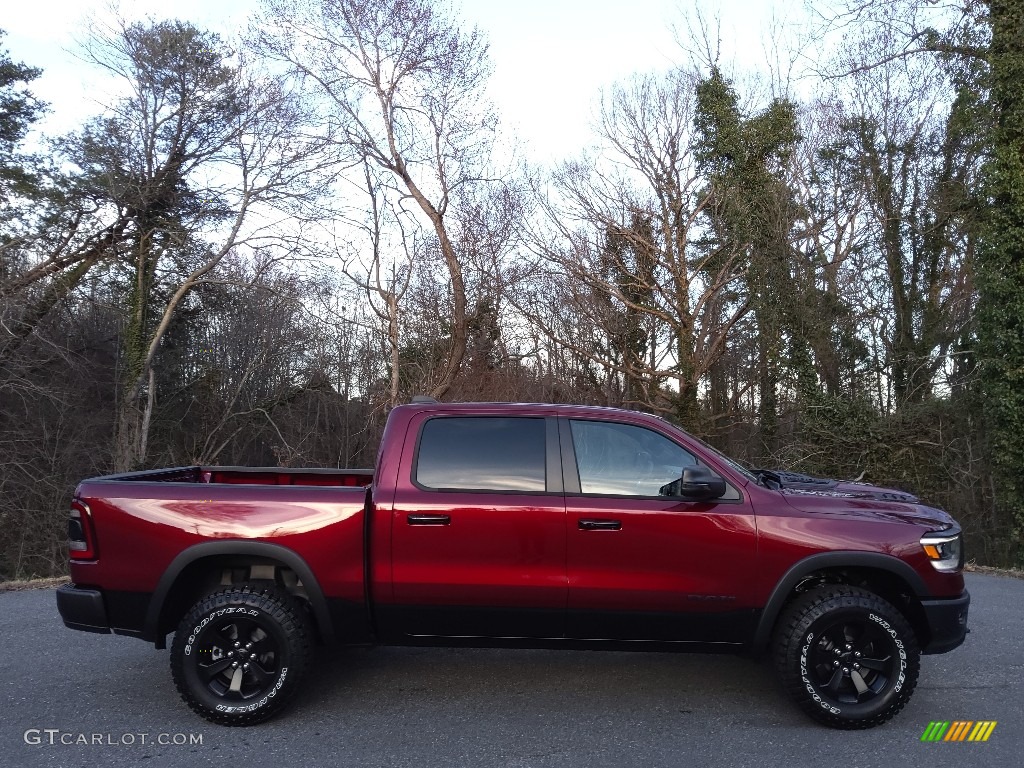 2023 1500 Rebel Crew Cab 4x4 - Delmonico Red Pearl / Red/Black photo #5