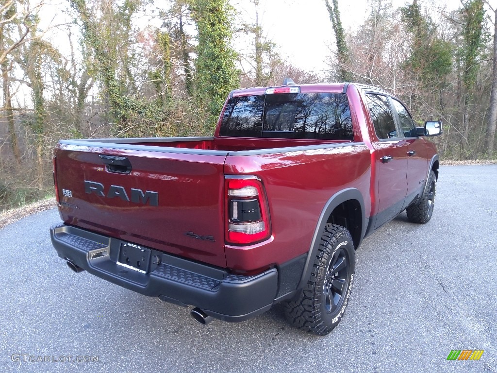 2023 1500 Rebel Crew Cab 4x4 - Delmonico Red Pearl / Red/Black photo #6