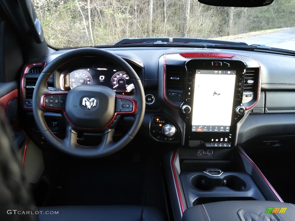 2023 Ram 1500 Rebel Crew Cab 4x4 Red/Black Dashboard Photo #145671817