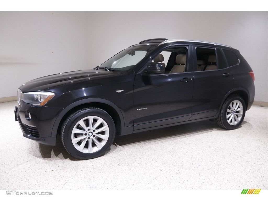 Black Sapphire Metallic 2015 BMW X3 xDrive28i Exterior Photo #145672489