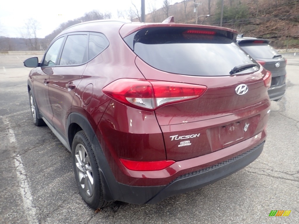 2017 Tucson SE AWD - Ruby Wine / Beige photo #2