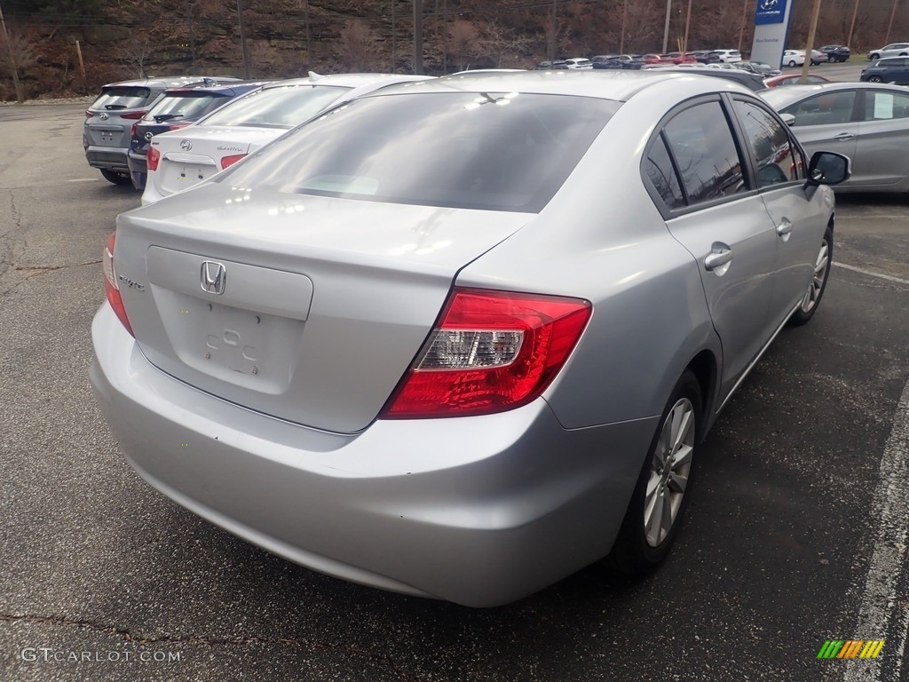 2012 Civic EX Sedan - Alabaster Silver Metallic / Gray photo #4