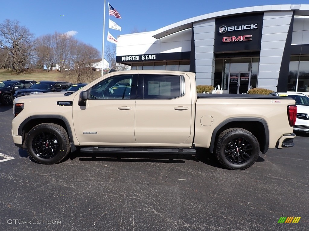 2022 Sierra 1500 Elevation Crew Cab 4WD - Desert Sand Metallic / Jet Black photo #2