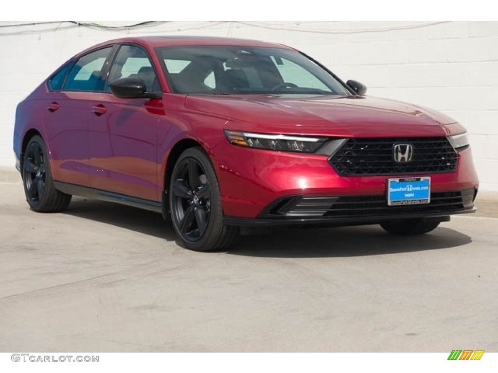 Radiant Red Metallic 2023 Honda Accord Sport-L Hybrid Exterior Photo #145675108