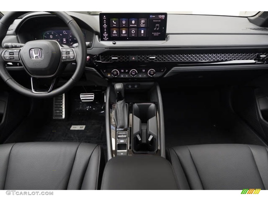 Black Interior 2023 Honda Accord Sport-L Hybrid Photo #145675429