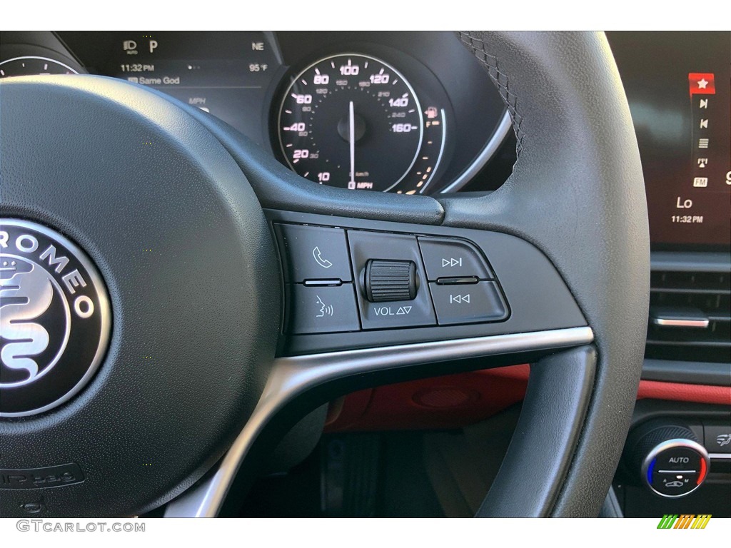 2019 Alfa Romeo Giulia RWD Black Steering Wheel Photo #145676332