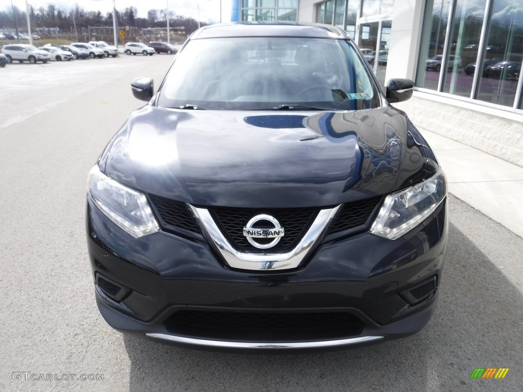2015 Rogue S AWD - Super Black / Charcoal photo #4