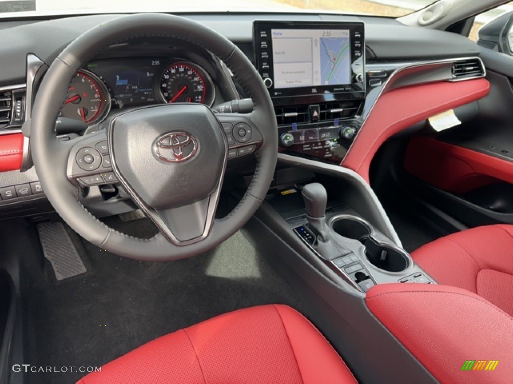 Cockpit Red Interior 2023 Toyota Camry XSE Photo #145676602