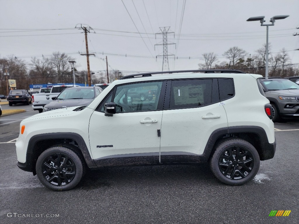 Alpine White 2023 Jeep Renegade Altitude 4x4 Exterior Photo #145677127