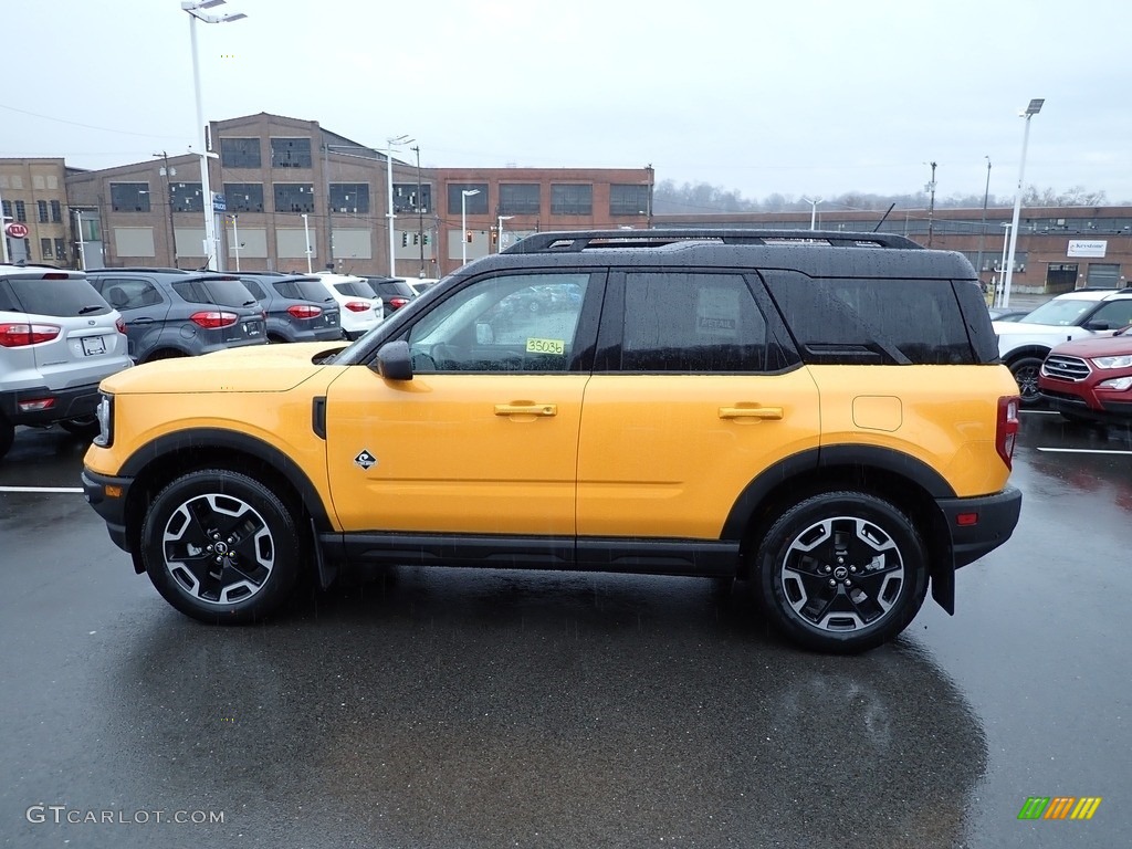 Cyber Orange Metallic Tricoat 2023 Ford Bronco Sport Outer Banks 4x4 Exterior Photo #145678060