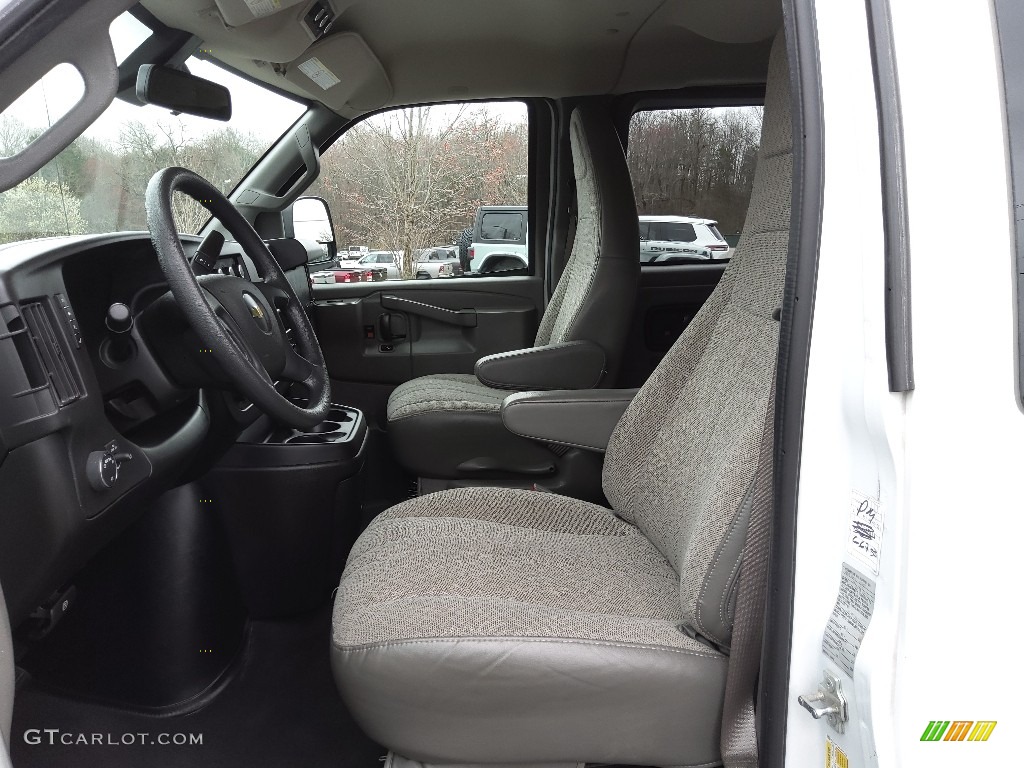 Medium Pewter Interior 2020 Chevrolet Express 3500 Passenger LT Photo #145678132