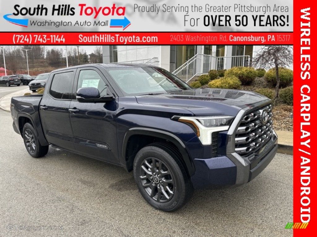 2023 Tundra Platinum CrewMax 4x4 - Blueprint / Black photo #1