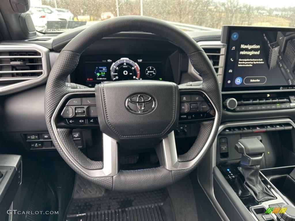 2023 Toyota Tundra Platinum CrewMax 4x4 Black Steering Wheel Photo #145678780