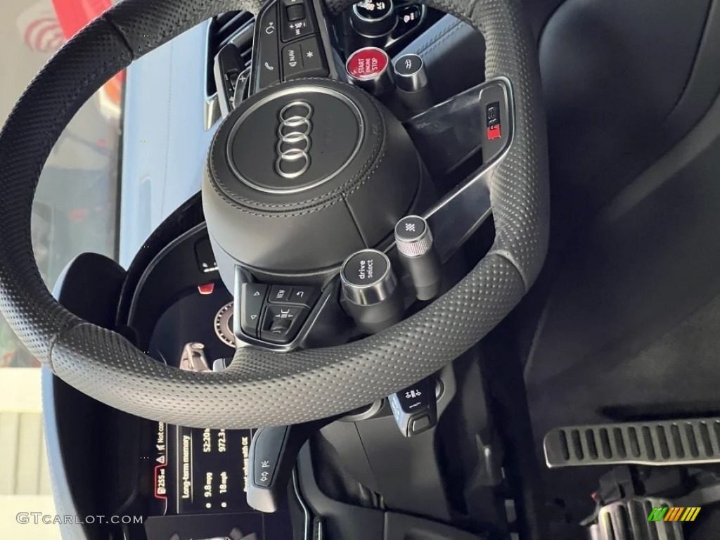 2020 R8 V10 Performance - Mythos Black Metallic / Black/Vegas Yellow Stitching photo #5