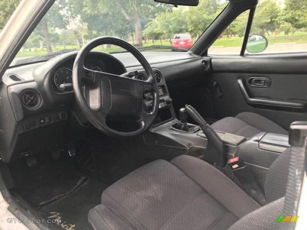 1992 MX-5 Miata Roadster - Crystal White / Black photo #4