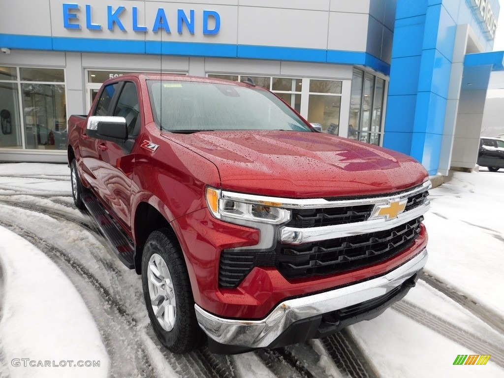 2023 Silverado 1500 LT Crew Cab 4x4 - Radiant Red Tintcoat / Jet Black photo #3