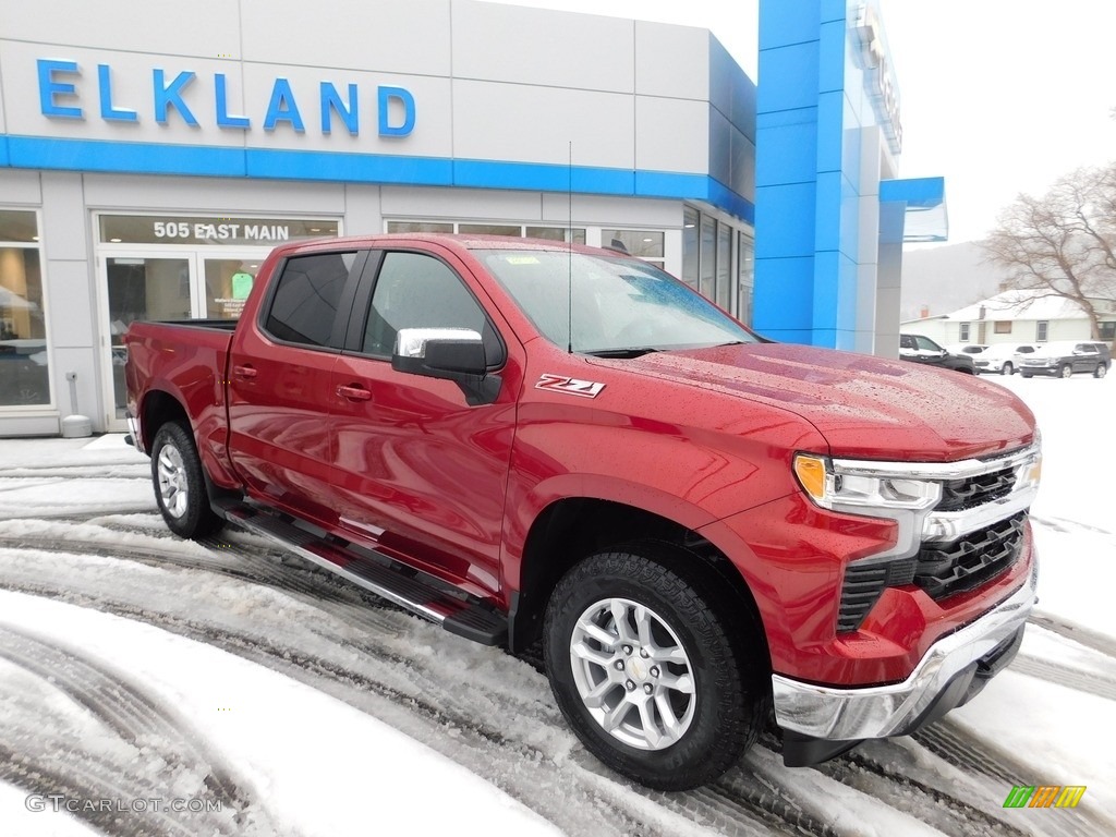 2023 Silverado 1500 LT Crew Cab 4x4 - Radiant Red Tintcoat / Jet Black photo #4
