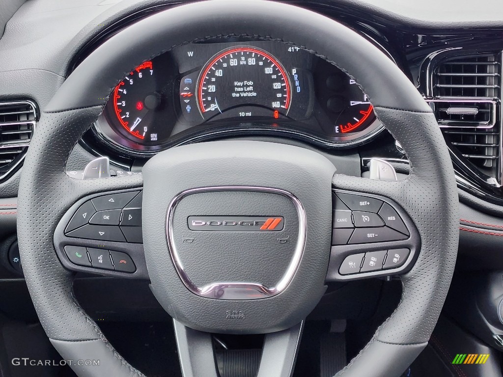 2023 Dodge Durango R/T AWD Black Steering Wheel Photo #145679638
