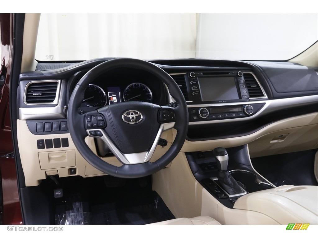 2015 Highlander XLE AWD - Ooh La La Rouge Mica / Almond photo #6