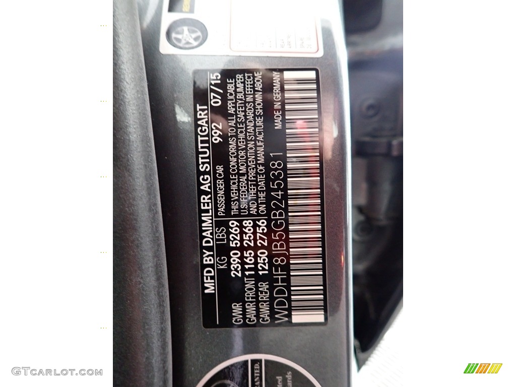 2016 E 350 4Matic Sedan - Selenite Grey Metallic / Black photo #34