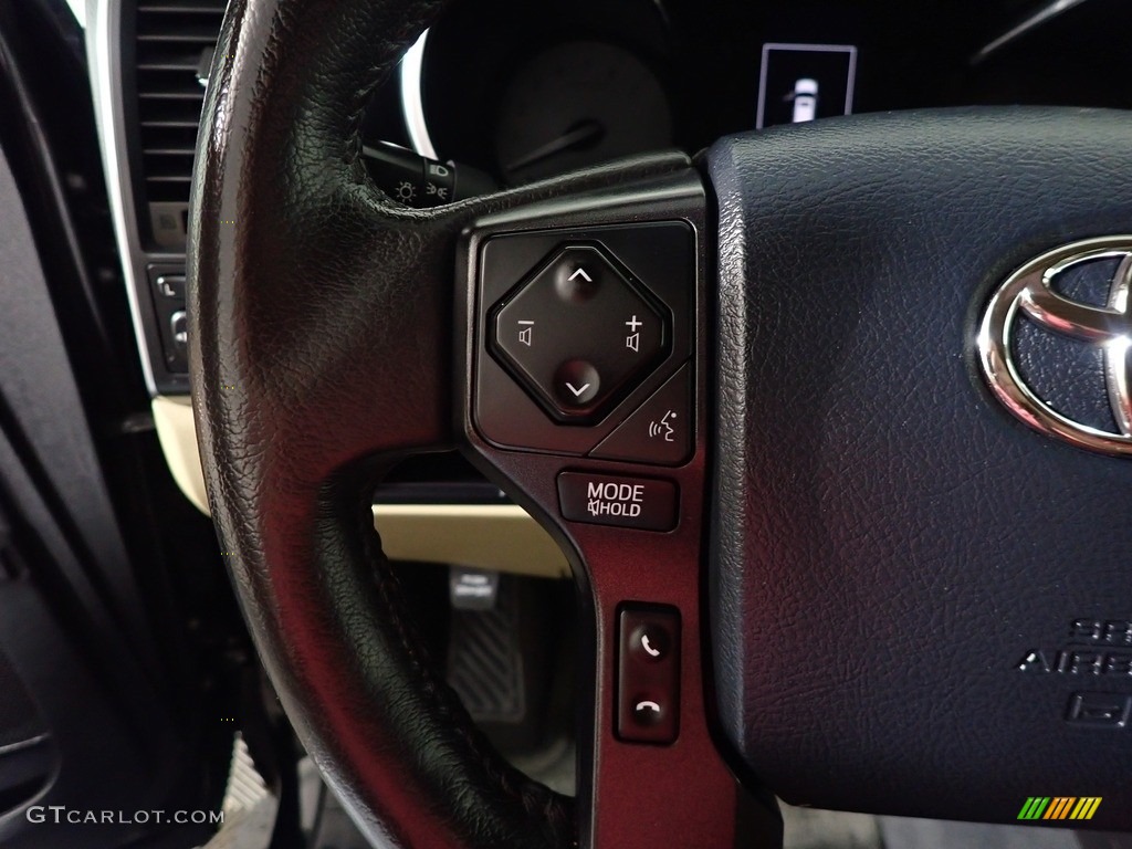 2019 Toyota Sequoia Platinum 4x4 Sand Beige Steering Wheel Photo #145681168