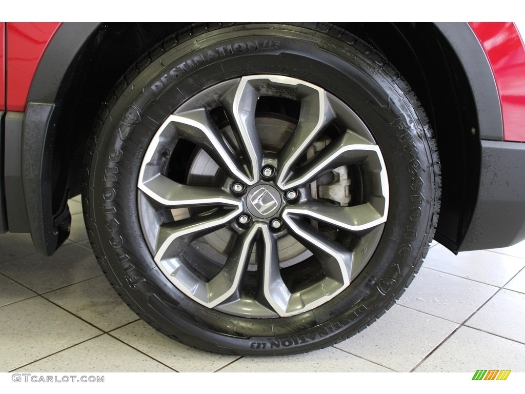 2020 CR-V EX-L AWD Hybrid - Radiant Red Metallic / Gray photo #5