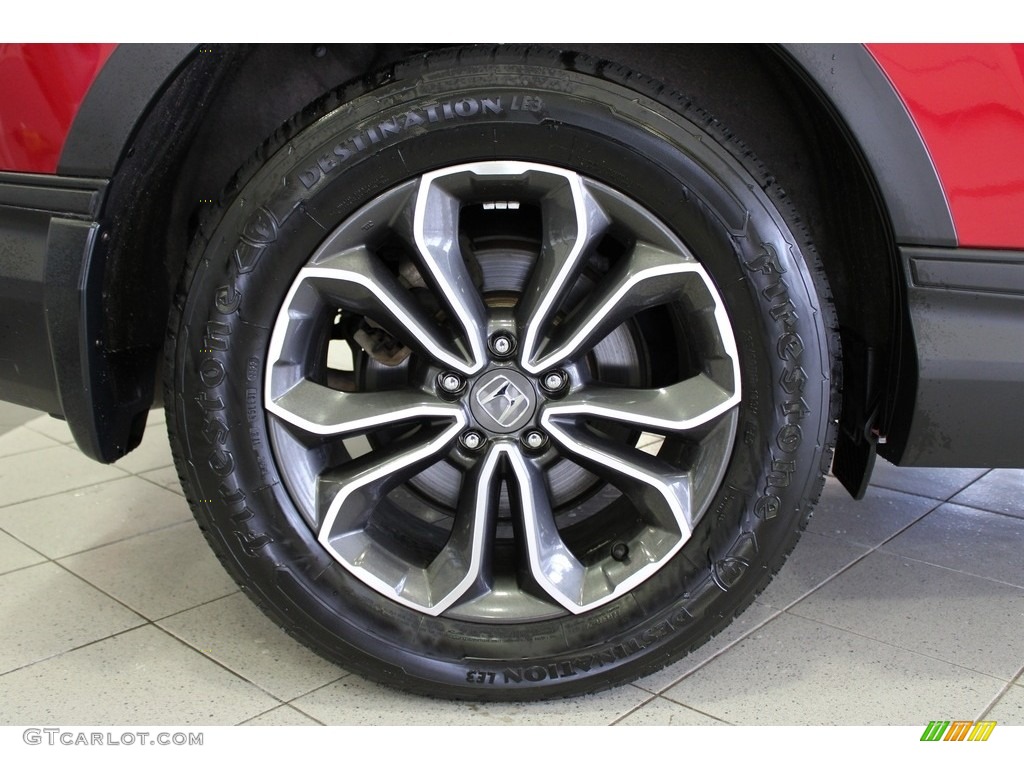 2020 CR-V EX-L AWD Hybrid - Radiant Red Metallic / Gray photo #7