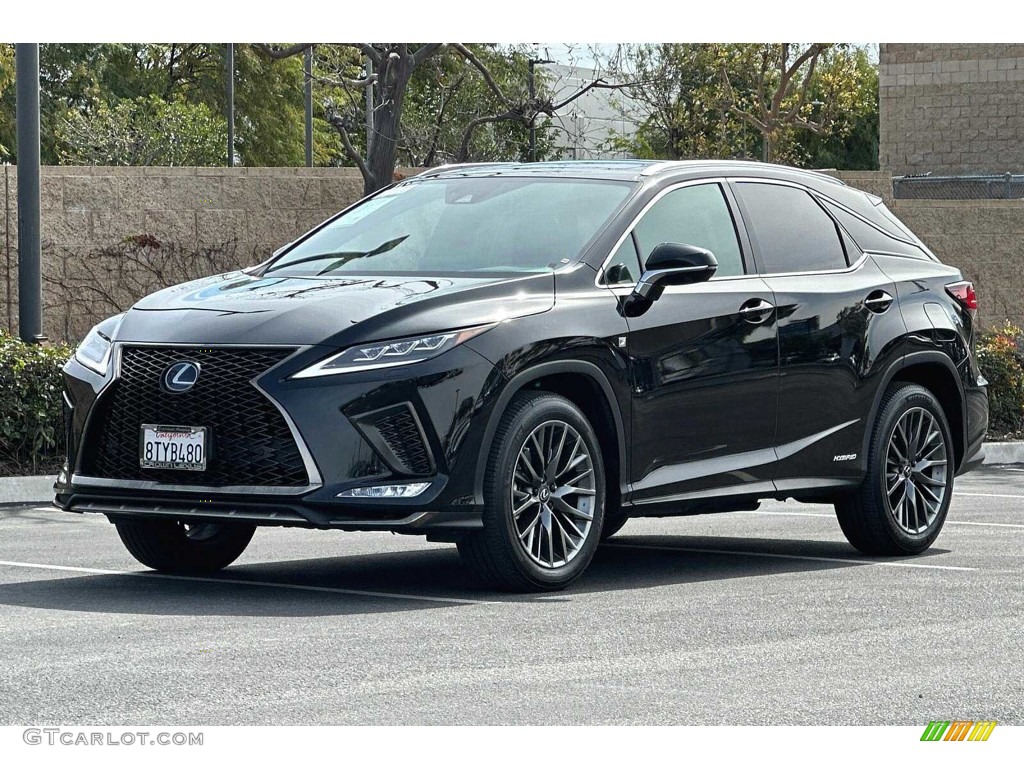 Obsidian 2021 Lexus RX 450h F Sport AWD Exterior Photo #145682560