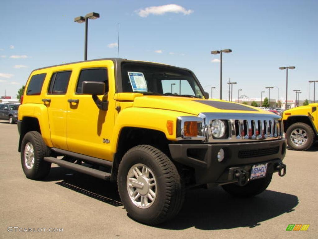 2006 H3  - Yellow / Ebony Black photo #3
