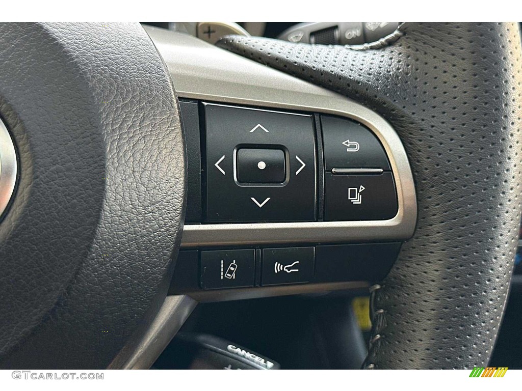 2021 Lexus RX 450h F Sport AWD Black Steering Wheel Photo #145683085