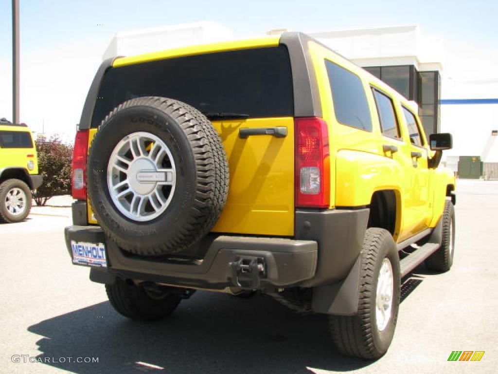 2006 H3  - Yellow / Ebony Black photo #5