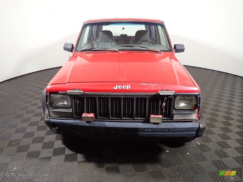 1996 Cherokee SE - Flame Red / Gray photo #3