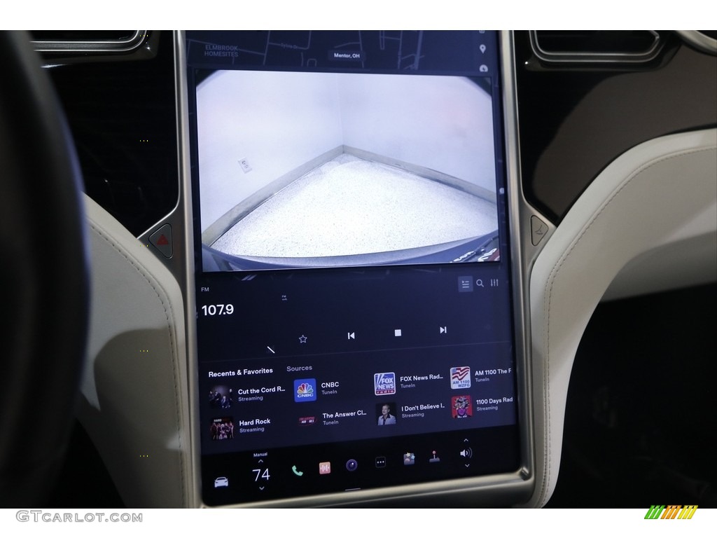 2017 Model S 100D - Midnight Silver Metallic / White photo #17