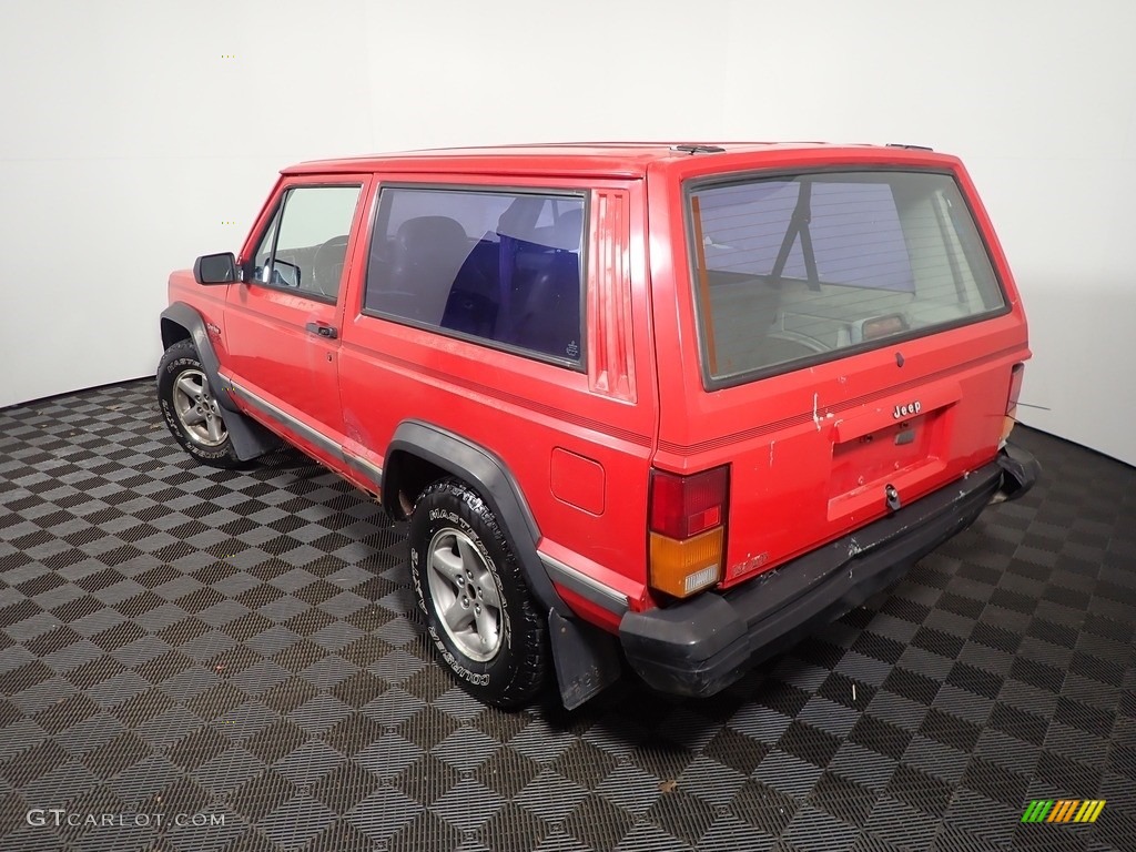 1996 Cherokee SE - Flame Red / Gray photo #7